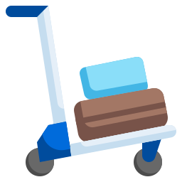 chariot à bagages Icône