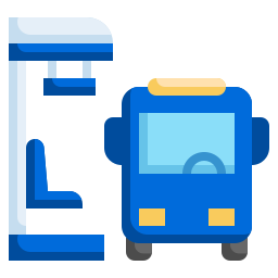 estación de autobuses icono