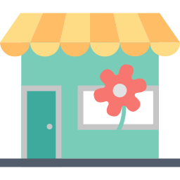 Flower shop icon