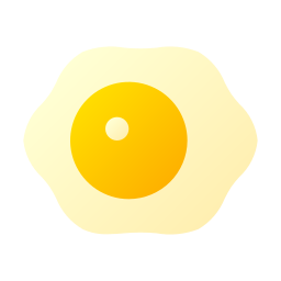 huevo frito icono