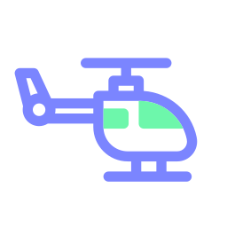 Helicopter landing icon