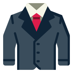 traje de negocios icono