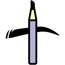 lápis de sobrancelha Ícone