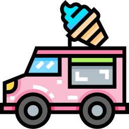 furgoneta de helados icono