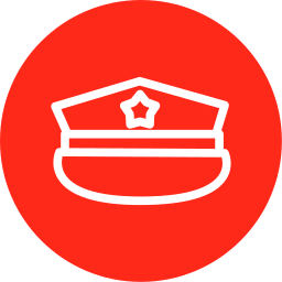 Military hat icon