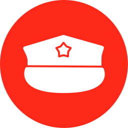 sombrero militar icono