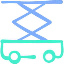 elevador de tesoura Ícone