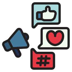 Social media marketing icon