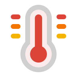 alta temperatura icono