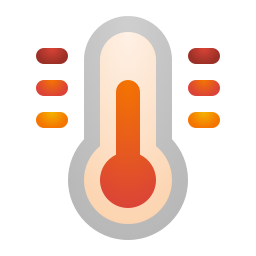 gemiddelde temperatuur icoon