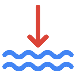 Low tide icon