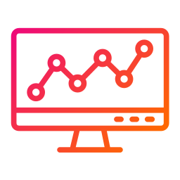 gráfico de linea icono