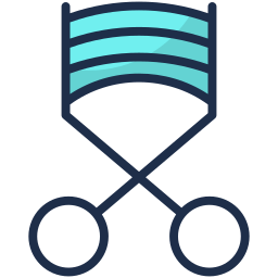 Eyelash curler icon