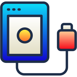 External hard drive icon