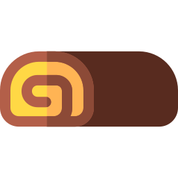 Шоколадный рулет иконка