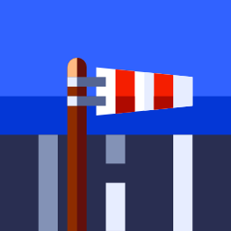 Wind flag icon