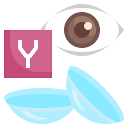 Contact lens icon