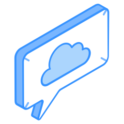 berichten in de cloud icoon