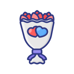 Flower bouquet icon