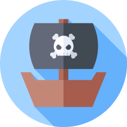 navio pirata Ícone