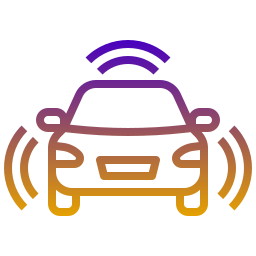 Autonomous car icon