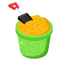 Sand bucket icon