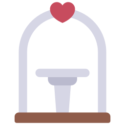 Wedding arch icon