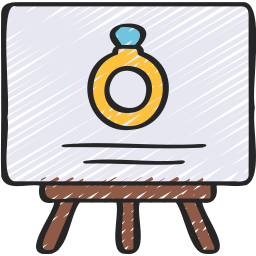 Wedding sign icon