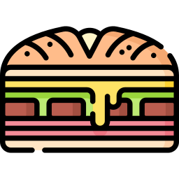 sandwich cubain Icône