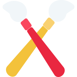 Paint brushes icon