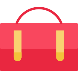 bolsa para la escuela icono