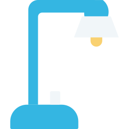 lámpara de escritorio icono