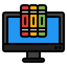 Digital library icon