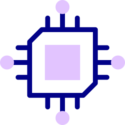 puce électronique Icône