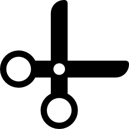 Open Rounded Scissors icon