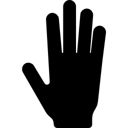 cinq doigts Icône