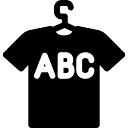 Hanger with T Shirt icon