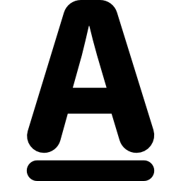 lettres majuscules Icône