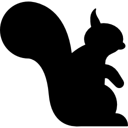 squirrell assis Icône
