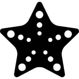 estrella de mar con puntos icono