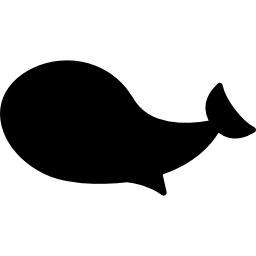 balena che nuota icona