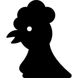 cabeza de pollo icono