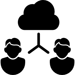 utenti cloud icona