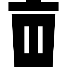 contenedor de polvo icono