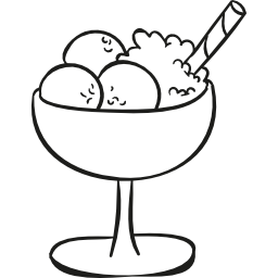 Кубок шаров мороженого иконка