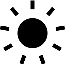 botón de brillo icono