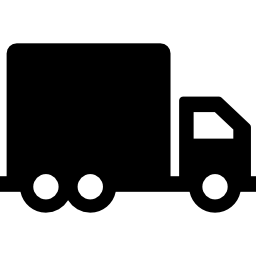 Truck with six wheels icon