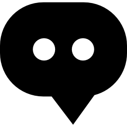 두 개의 점이있는 메시지 icon