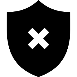 seguridad desactivada icono