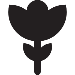 kwiat z leevesem ikona